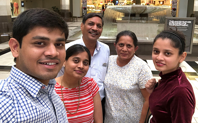 parth sheladia with family