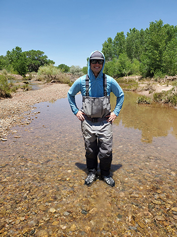 rick raymondi at pecos river