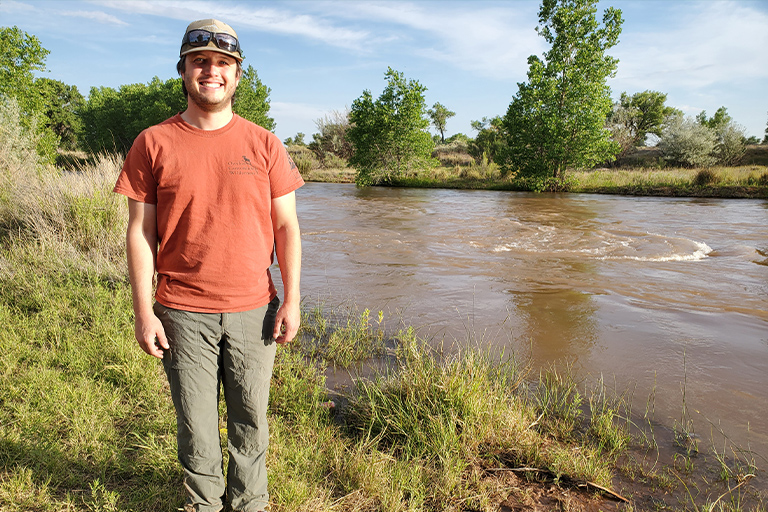 Rick Raymondi at the Pecos River.