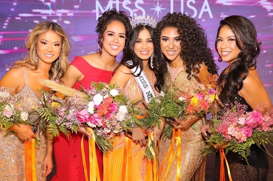 The top five Miss New Mexico USA contestants. Photo credit: Hawk and Hero Photography