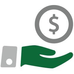 hand with money