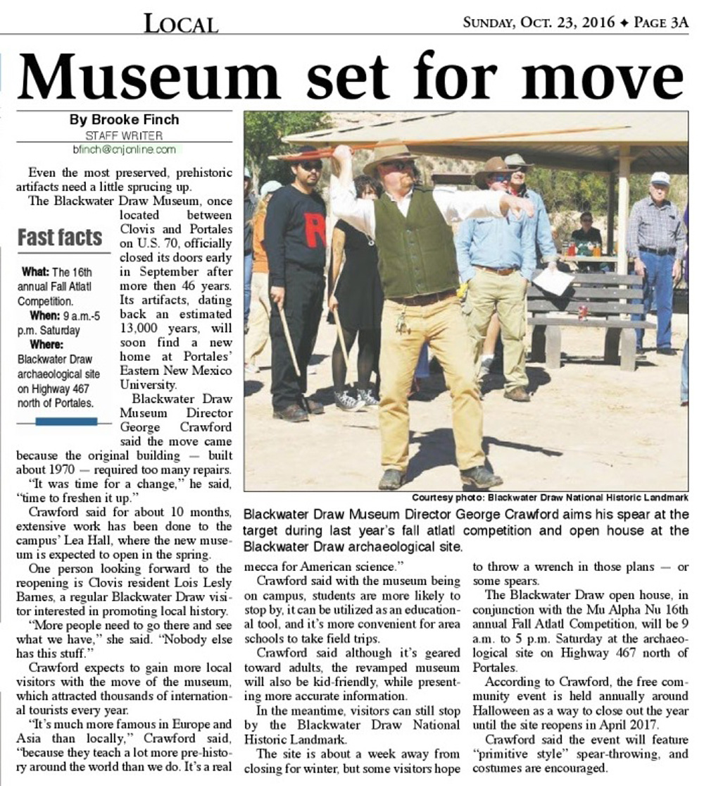 Blackwater Draw Museum Move CNJ4