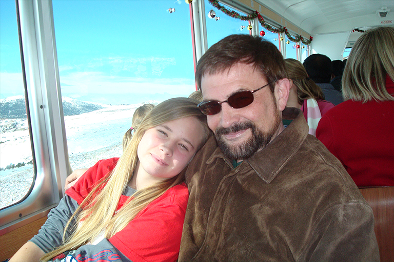 Stephen and Sarah Railroad Car to Pikes Peak