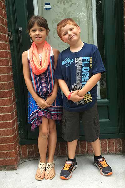 Dr. Swafford's kids, Caroline and Carson