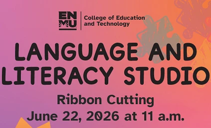 language and literacy studio ribbon cutting on June 22, 2026 at 11 a.m.